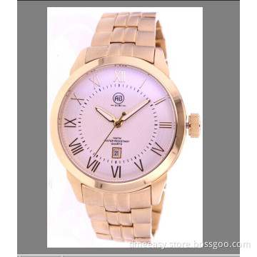 Plating Gold Watch with High Quality Stainless Steel Material